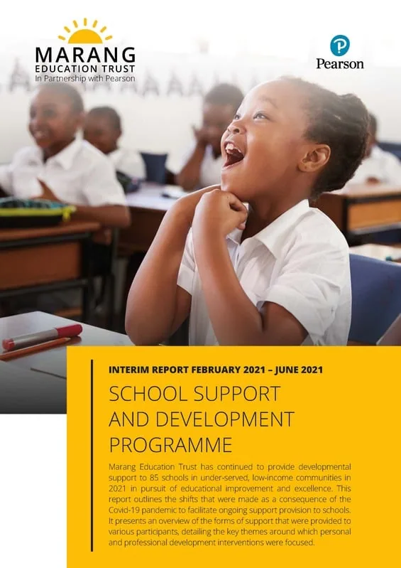 Marang Education Trust — School Support and Development Programme report cover