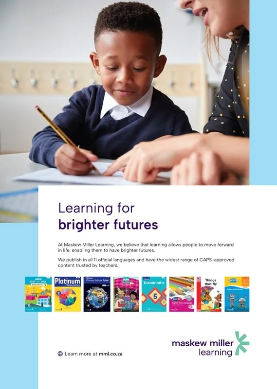 Maskew Miller Learning — Learning for Brighter Futures brand poster