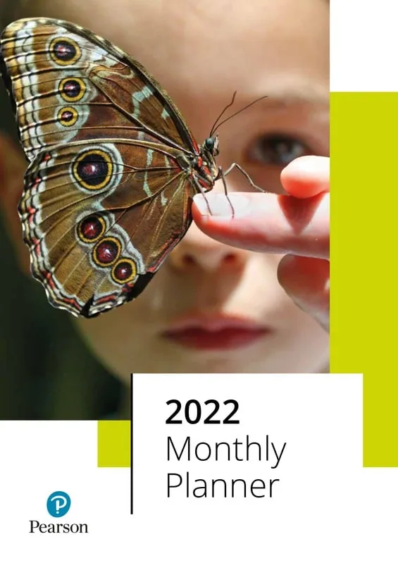 Pearson 2022 Monthly Planner cover