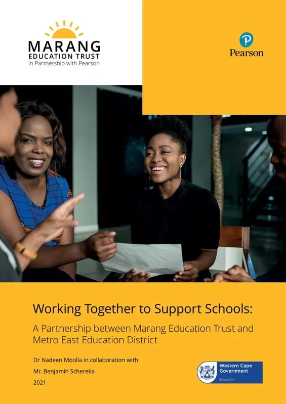 Working Together to Support Schools — Marang and Western Cape Education report cover