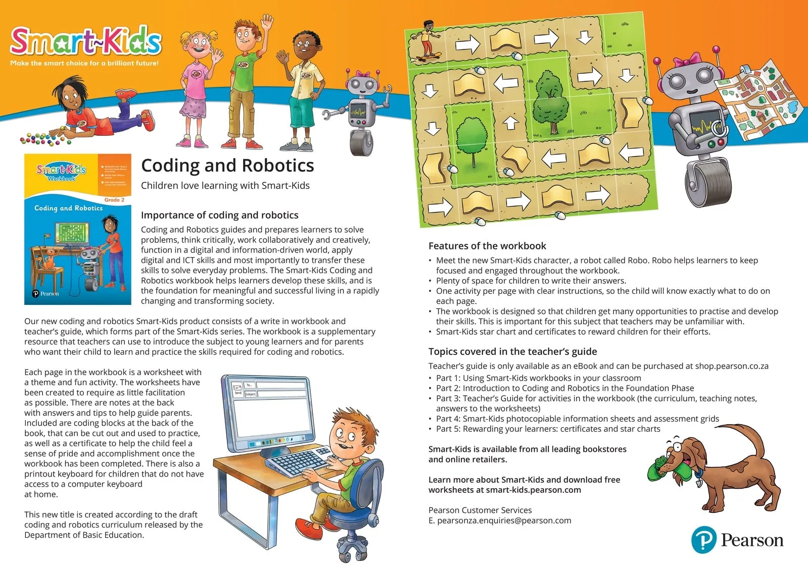 Smart-Kids Coding & Robotics workbook spread