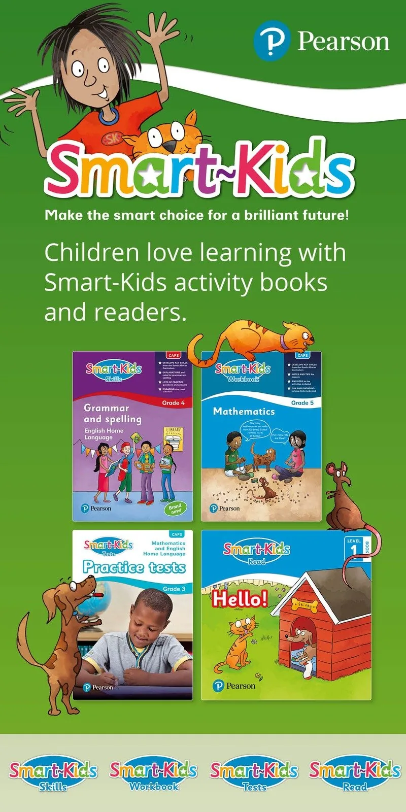 Smart-Kids activity books and readers vertical promo